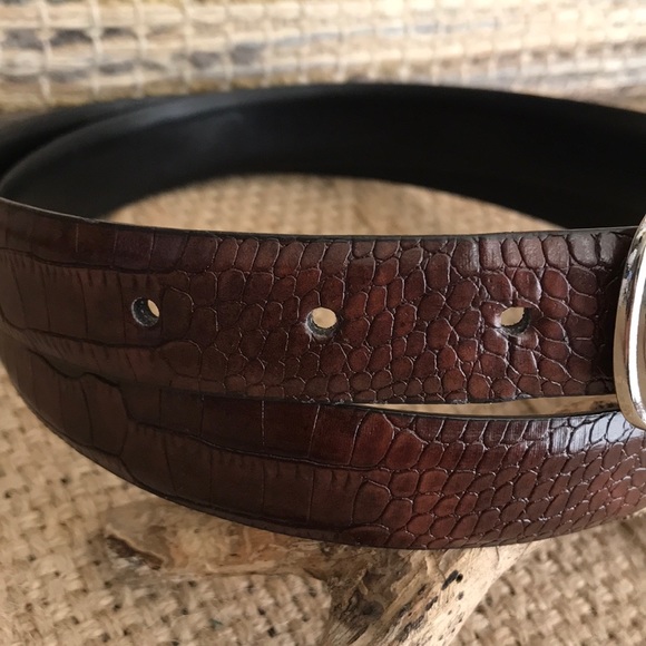 Reversible Faux Leather Belt Size 36 - Picture 3 of 7